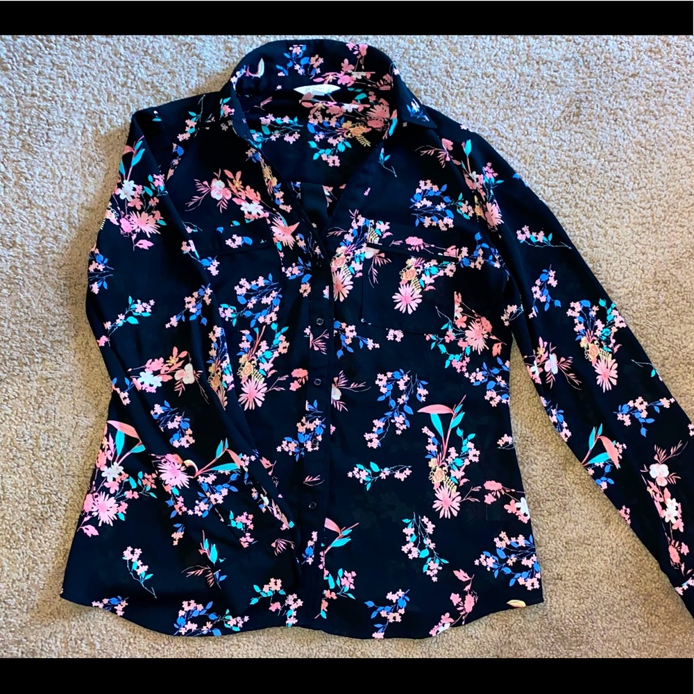 Floral Button Up